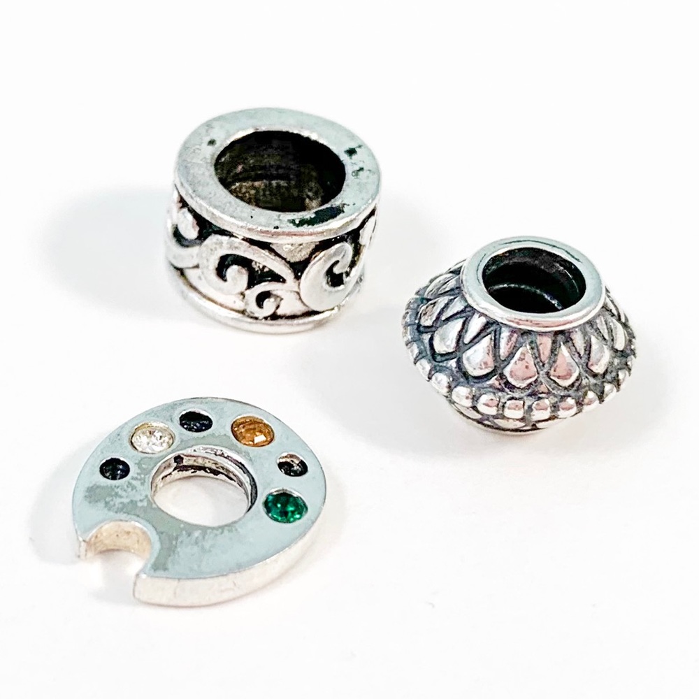 Silver Bracelet Beads, Pandora Compatible